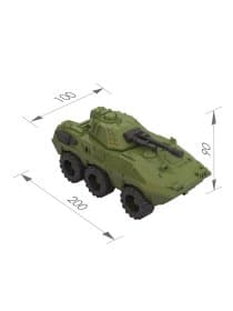 Военная машина игрушечная БМП "Скорпион", пластиковая, 20x10x9 см, НОРДПЛАСТ, 250