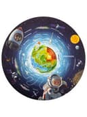 Интерактивная деревянная карта-пазл GLOBEN "Строение Земли", 28 см, 50 элементов, PAG5205