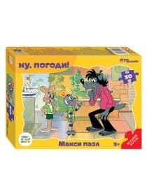Пазл картонный 30 элементов, "МАКСИ-ПАЗЛЫ", АССОРТИ, поле 27х18 см