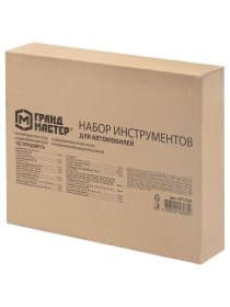 Набор инструментов для автомобиля, 122 предмета, пластиковый кейс, ГРАНДМАСТЕР, 671335