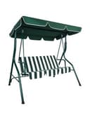 Качели садовые NOSTRESS (НОСТРЕСС) COMFORT SC-003, 3 места, Ш170хГ110хВ153 см, мягкое сиденье, зеленый/белый, 680051