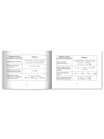 Мини-шпаргалка для школы "Формулы по химии", 63 стр., А6, 110х140 мм, ФП