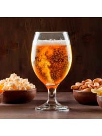 Бокал для пива на ножке, 400 мл, КОМПЛЕКТ 3 штуки, стекло, PASABAHCE "БИСТРО", фирменная подарочная упаковка, 44417