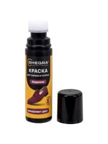 Краска для замши и нубука, 75 мл, губка, бордовая, SHEGRA (ШЕГРА), 700784