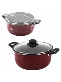 Кастрюля 3,5 л с крышкой 22 см, антипригарное покрытие, удобные ручки, SCOVO "Expert", СЭ-007