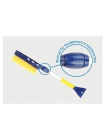 Щетка для снега со скребком телескопическая 75-94 см, мягкая щетина, GOODYEAR, WB-06, GY000206