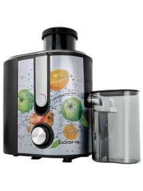 Соковыжималка POLARIS PEA 0829 Fruit Fusion, 800 Вт, стакан 0,35 л, емкость жмыха 1 л, пластик, сталь/черный, 15935