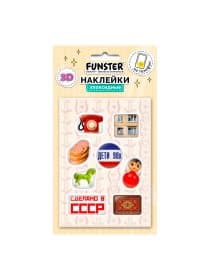 Наклейки эпоксидные, 3D-стикеры на телефон, "ТРЕНД МИКС", 10х15 см, ассорти, FUNSTER (ФАНСТЕР), 667812