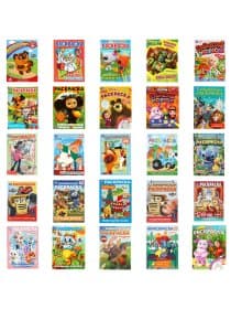 Книжка-раскраска "ГЕРОИ МУЛЬТФИЛЬМОВ", АССОРТИ, 214х290 мм, 16 страниц, УМКА