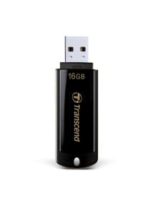 Флеш-диск 16 GB, TRANSCEND Jet Flash 350, USB 2.0, черный, TS16GJF350