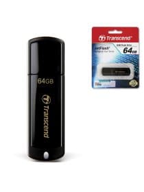 Флеш-диск 64 GB, TRANSCEND Jet Flash 350, USB 2.0, черный, TS64GJF350