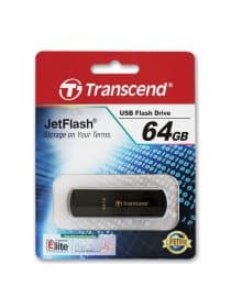 Флеш-диск 64 GB, TRANSCEND Jet Flash 350, USB 2.0, черный, TS64GJF350