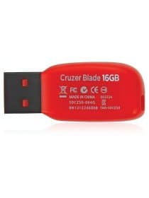Флеш-диск 16 GB, SANDISK Cruzer Blade, USB 2.0, черный, SDCZ50-016G-B35