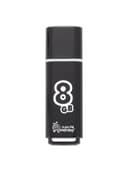 Флеш-диск 8 GB, SMARTBUY Glossy, USB 2.0, черный, SB8GBGS-K