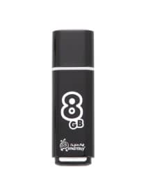 Флеш-диск 8 GB, SMARTBUY Glossy, USB 2.0, черный, SB8GBGS-K