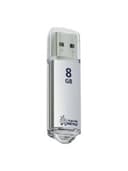 Флеш-диск 8 GB, SMARTBUY V-Cut, USB 2.0, металлический корпус, серебристый, SB8GBVC-S
