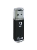 Флеш-диск 32 GB, SMARTBUY V-Cut, USB 2.0, металлический корпус, черный, SB32GBVC-K