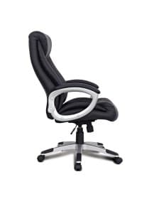 Кресло из натуральной кожи BRABIX "Grand EX-500", черное, 530861