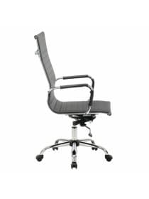 Кресло офисное BRABIX "Energy EX-509", экокожа, хром, черное, 530862