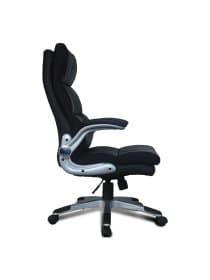Кресло офисное BRABIX "Fregat EX-510", рециклированная кожа, черное, 530863