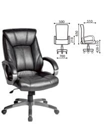 Кресло офисное BRABIX "Maestro EX-506", экокожа, черное, 530877