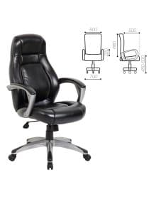 Кресло офисное BRABIX PREMIUM "Turbo EX-569", экокожа, спортивный дизайн, черное, 531014