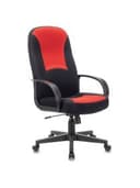 Кресло офисное BRABIX "City EX-512", ткань черная/красная, TW, 531408