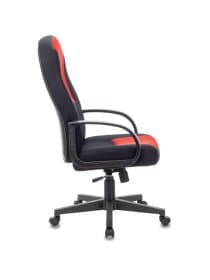 Кресло офисное BRABIX "City EX-512", ткань черная/красная, TW, 531408