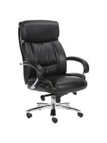 Кресло офисное BRABIX PREMIUM "Direct EX-580", хром, рециклированная кожа, черное, 531824