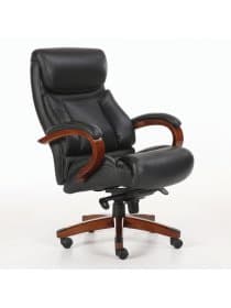 Кресло из натуральной кожи BRABIX PREMIUM "Infinity EX-707", дерево, черное, 531826