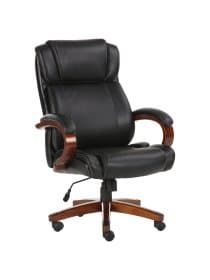 Кресло офисное BRABIX PREMIUM "Magnum EX-701", дерево, рециклированная кожа, черное, 531827