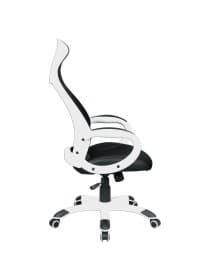 Кресло офисное BRABIX PREMIUM "Genesis EX-517", пластик белый, ткань/экокожа/сетка черная, 531573