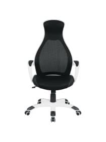 Кресло офисное BRABIX PREMIUM "Genesis EX-517", пластик белый, ткань/экокожа/сетка черная, 531573