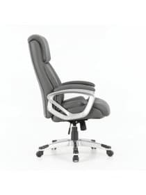Кресло офисное BRABIX PREMIUM "Level EX-527", пружинный блок, рециклированная кожа, серое, 531937