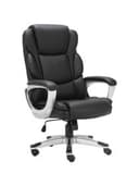 Кресло офисное BRABIX PREMIUM "Rest EX-555", пружинный блок, экокожа, черное, 531938