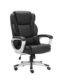 Кресло офисное BRABIX PREMIUM "Rest EX-555", пружинный блок, экокожа, черное, 531938