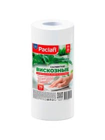 Салфетки универсальные в рулоне 70 шт., 25х35 см, спанлейс/вискоза, 40 г/м2, PACLAN "Practi Comfort", 410341
