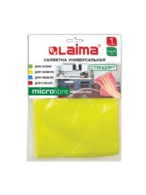 Салфетка из МИКРОФИБРЫ универсальная 30х30 см, ассорти, 280 г/м2, LAIMA, 601244