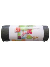 Мешки для мусора, 60 л, черные, в рулоне 20 шт., ПНД, 7 мкм, 60х70 см, эконом, КБ, "ЭкоДом", 1749