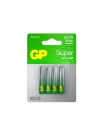 Батарейки КОМПЛЕКТ 4 шт., GP Super G-Tech, AAA (LR03, 24А), алкалиновые, мизинчиковые, блистер, 24A-2