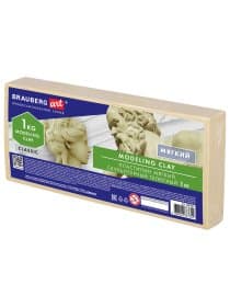 Пластилин скульптурный BRAUBERG ART CLASSIC, телесный, 1 кг, мягкий, 106522