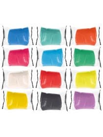 Пластилин-тесто для лепки BRAUBERG KIDS, 12 цветов., 600 г, 6 формочек, 1 скалка, ведерко, 106721
