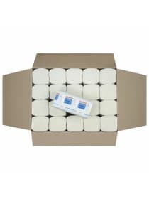 Полотенца бумажные 250 шт., LAIMA (H3) UNIVERSAL WHITE PLUS, 1-слойные, белые, КОМПЛЕКТ 20 пачек, 23х22, V-сложение, 111344