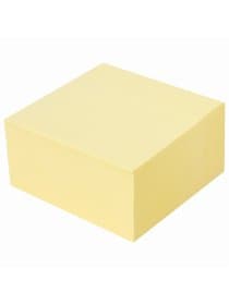 Блок самоклеящийся (стикеры) BRAUBERG 76х76 мм, 400 листов, желтый, 111353