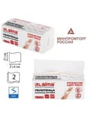 Полотенца бумажные (1 пачка 200 листов) LAIMA (Система H3) PREMIUM UNIT PACK, 2-слойные, 21х21,6 см, V-сложение, 112140