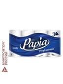 Бумага туалетная, спайка 8 шт., 3-слойная (8х16,5 м) Papia Professional, белая, 5080998