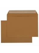 Конверты С4 (229х324 мм) КРАФТ, отрывная лента, 100 г/м2, КОМПЛЕКТ 250 шт., 122135