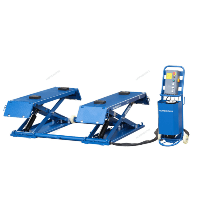 Подъемник ножничный 3 т, 220 В, синий NORDBERG N632-3B_220