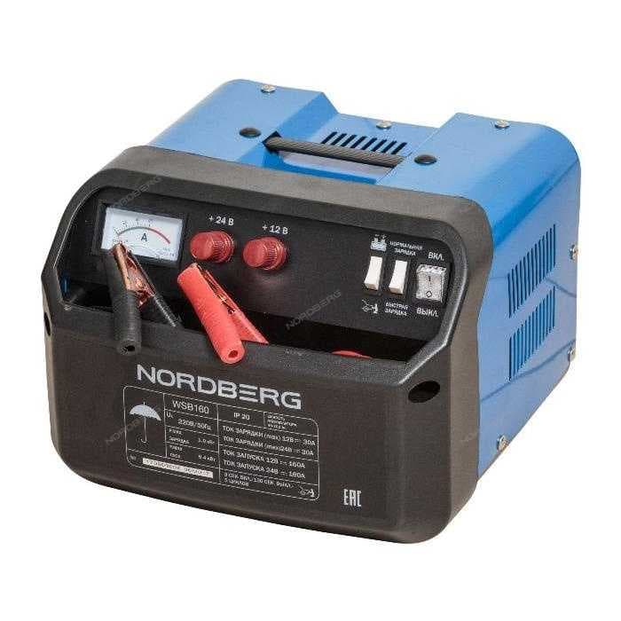 Пуско-зарядное устройство 12/24 В, 160 A NORDBERG WSB160