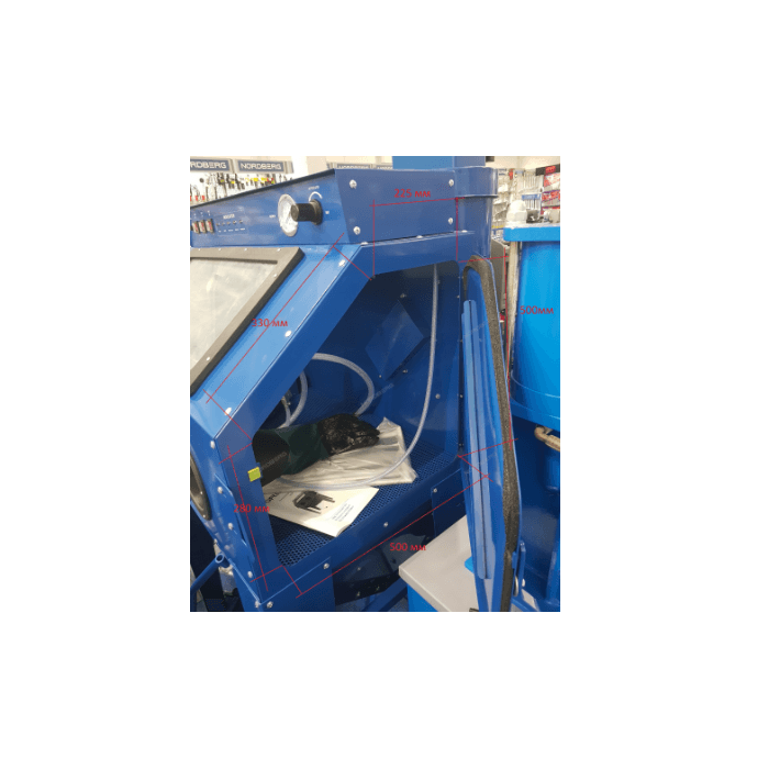 Камера пескоструйная, фронтальная загрузка, 350 л NORDBERG NS3